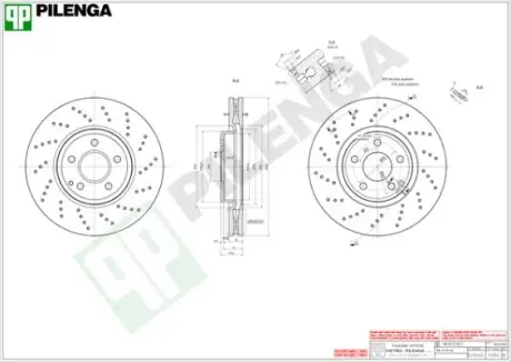 Тормозной диск PILENGA V954
