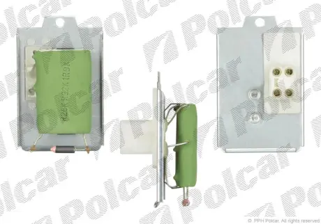 Резистор вентилятора Fiat Doblo 1.9 D 01-/Stilo 1.6 16V 01-06 POLCAR 1307KST-1