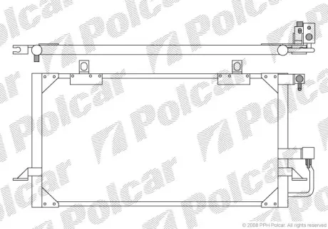 Радиаторы кондиционера POLCAR 1308K8C1