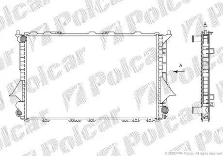 Радиаторы охлаждения POLCAR 131608-4