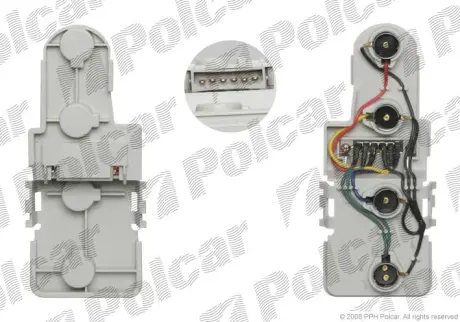 Цоколь лампы фонаря заднего POLCAR 1323871E