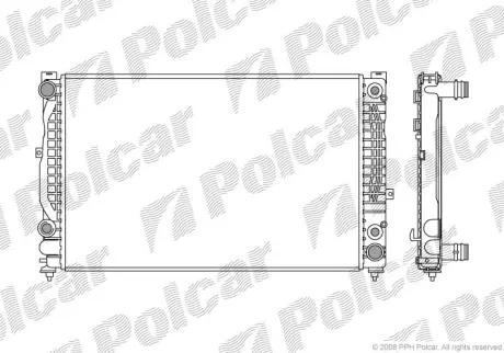 Радиаторы охлаждения POLCAR 132408-6