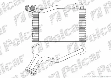 Испаритель кондиционера POLCAR 1324P8-1