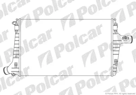 Інтеркулер Audi A6 C5 2.5Tdi 97- POLCAR 1327J8-1
