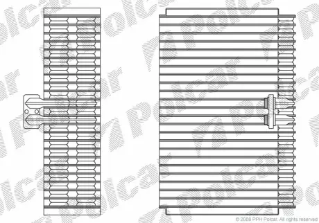 Испаритель кондиционера POLCAR 1328P8-1
