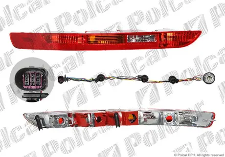 Фонарь задний POLCAR 136588-U