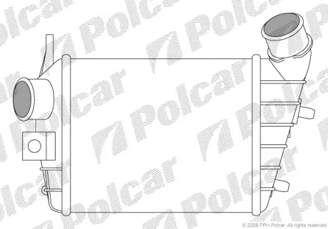 Радиаторы воздуха (Интеркулеры) POLCAR 1408J8-1