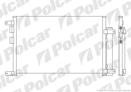 Радиаторы кондиционера POLCAR 1408K8C2