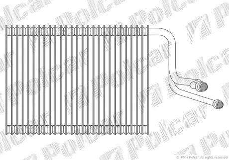Испаритель кондиционера POLCAR 2001P8-1