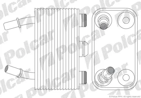Радиаторы масла POLCAR 2050L81X