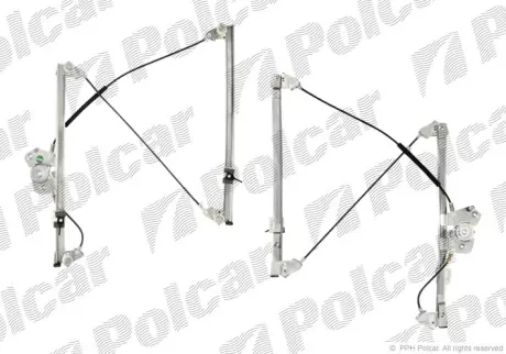 Склопідіймач електричний передній правий (без двигуна) BMW X5(E53) POLCAR 2050PSG2