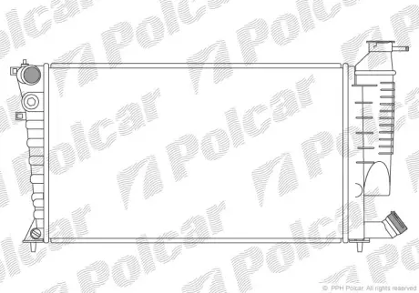 Радиаторы охлаждения POLCAR 232608A6