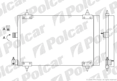 Радиаторы кондиционера POLCAR 2327K8C2S