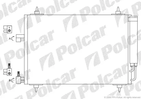 Радиаторы кондиционера POLCAR 2332K8C1