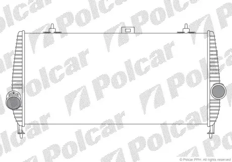 Радиаторы воздуха (Интеркулеры) POLCAR 2333J8-2