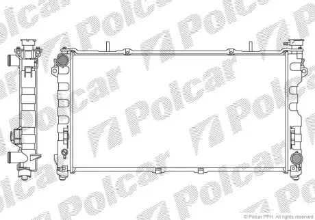 Радиаторы охлаждения POLCAR 242008-2