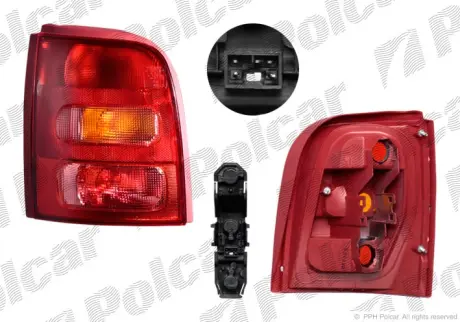 Фонарь задний POLCAR 2706881E