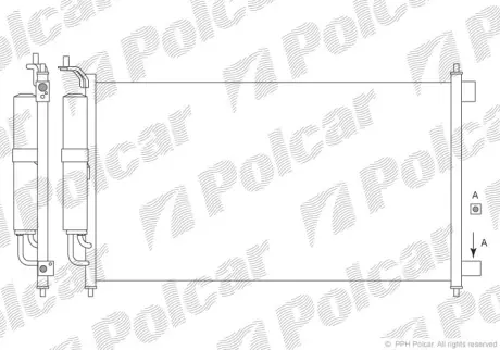 Радиаторы кондиционера POLCAR 2707K81K