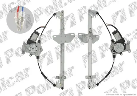 Стеклоподъемник электрический с мотором POLCAR 2734PSE4