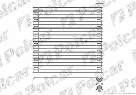 Испаритель кондиционера POLCAR 2758P8-1