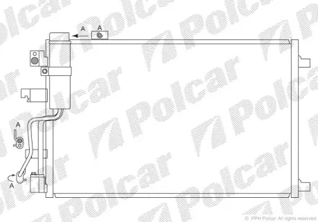 Радиаторы кондиционера POLCAR 2759K8C3S