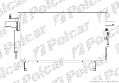 Радиаторы кондиционера POLCAR 2781K8C3