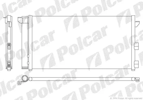 Радиаторы кондиционера POLCAR 3003K8C1