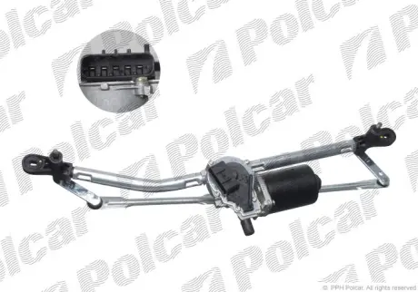 Механизм стеклоочистителей с моторчиком POLCAR 3022SWP2