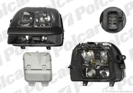 Фара основная POLCAR 304009-E