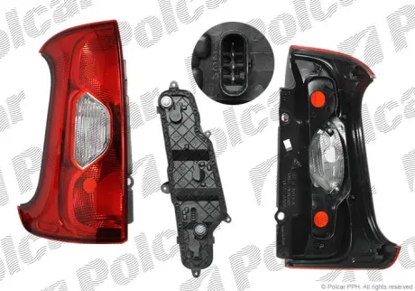 Фонарь задний POLCAR 30A187-U