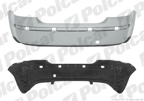 Бампер задній Ford Focus II, 2005- POLCAR 32029620