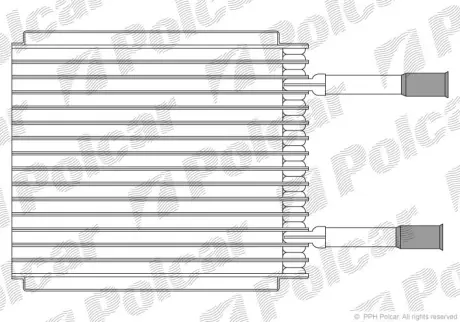 Испаритель кондиционера POLCAR 3210P8-1