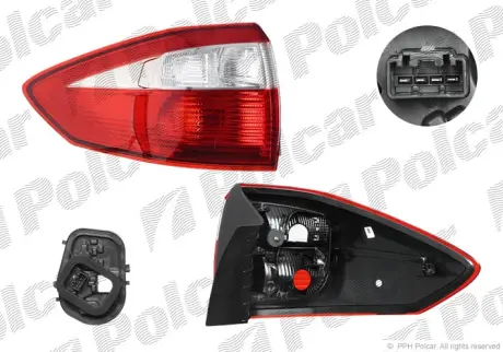 Фонарь задний POLCAR 32M187-V