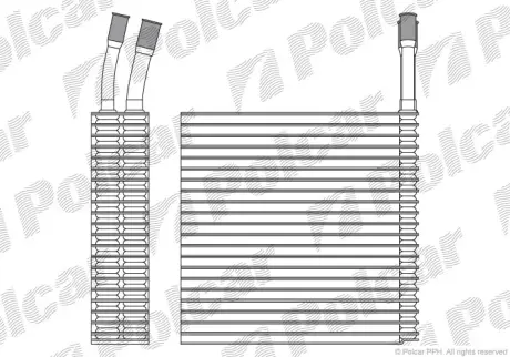 Испаритель кондиционера POLCAR 3410P8-1