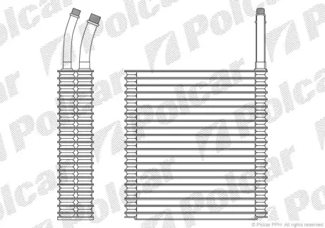 Испаритель кондиционера POLCAR 3411P8-1