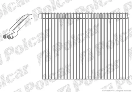 Испаритель кондиционера POLCAR 3430P8-1