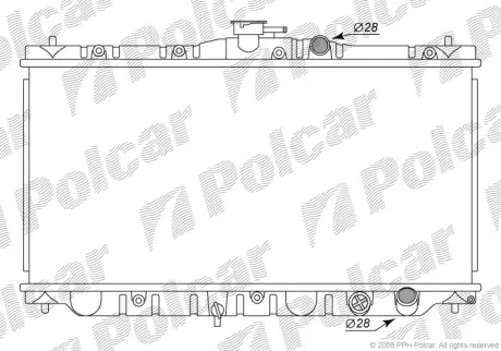 Радиаторы охлаждения POLCAR 381608-4