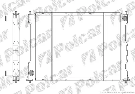 Радиаторы охлаждения POLCAR 381908-3