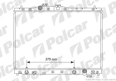 Радиаторы охлаждения POLCAR 382208-3