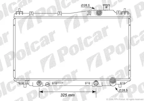 Радиаторы охлаждения POLCAR 382508-2
