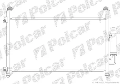Радиаторы кондиционера POLCAR 3828K83K