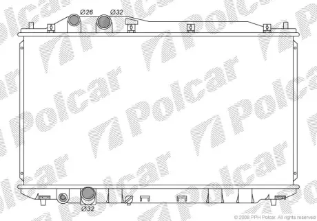 Радиаторы охлаждения POLCAR 3829081K