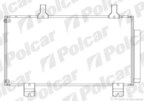 Радиаторы кондиционера POLCAR 3836K82K