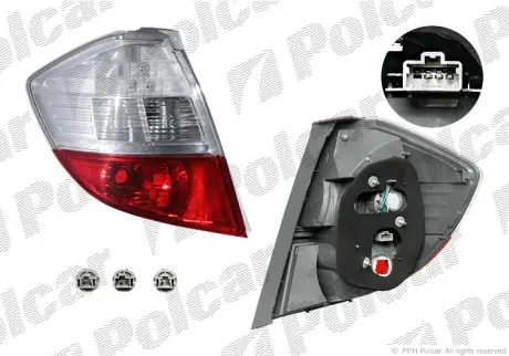 Фонарь задний POLCAR 3837880E