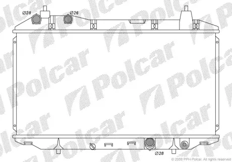 Радиаторы охлаждения POLCAR 3845082K