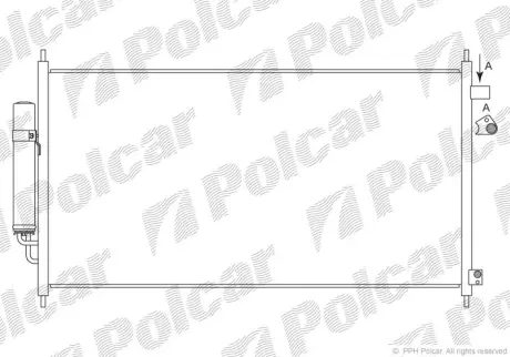 Радиаторы кондиционера POLCAR 3857K82K