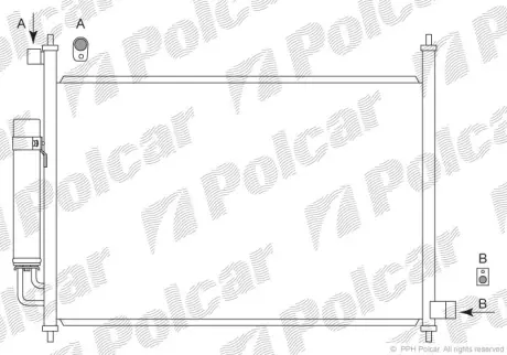 Радиаторы кондиционера POLCAR 3857K8C1S