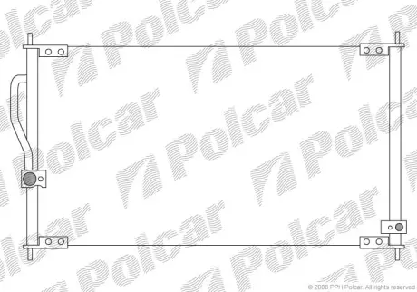 Радиаторы кондиционера POLCAR 3875K8C1