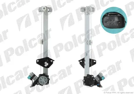 Стеклоподъемник электрический с мотором POLCAR 3878PSE1