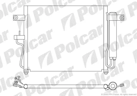 Радиаторы кондиционера POLCAR 4007K8C2